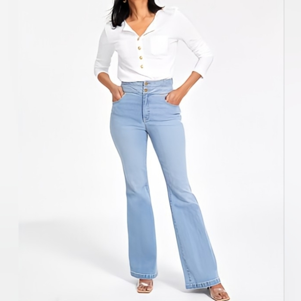 👖INC | Women's High-Rise Flare-Leg Jeans👖